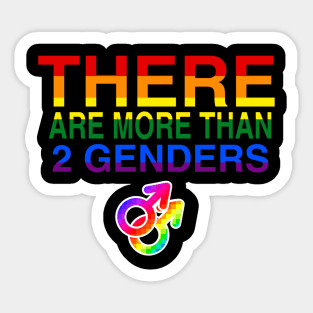 Cool Gift - There Are More Than Two Genders Sticker